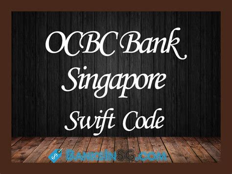 ocbc bank address and swift code singapore